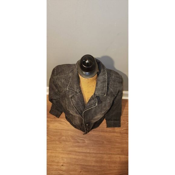 Ashley Stewart Black Denim Jacket - Picture 3 of 7